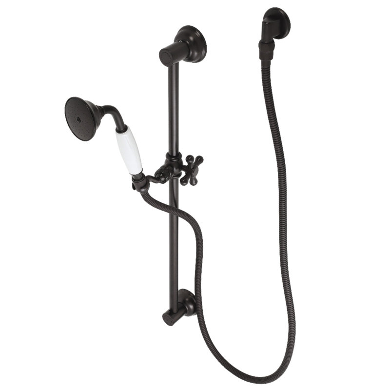 Kingston Brass Made to Match Shower System with Slide/Grab Bar and Hand Shower, Oil Rubbed Bronze