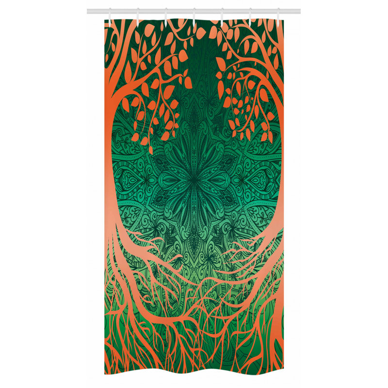 Arabelle Geometric Shower Curtain with Hooks Included, 36" W x 72" L