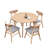 42.01 Inch Saving Place Table,Wooden Dining Table For 4 Persons,Modern Design Round Kitchen Table For Living Room,Apartment,Restaurant-1392728617