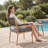 Rope Patio Dining Chairs, Metal Frame Outdoor Seating-122257219