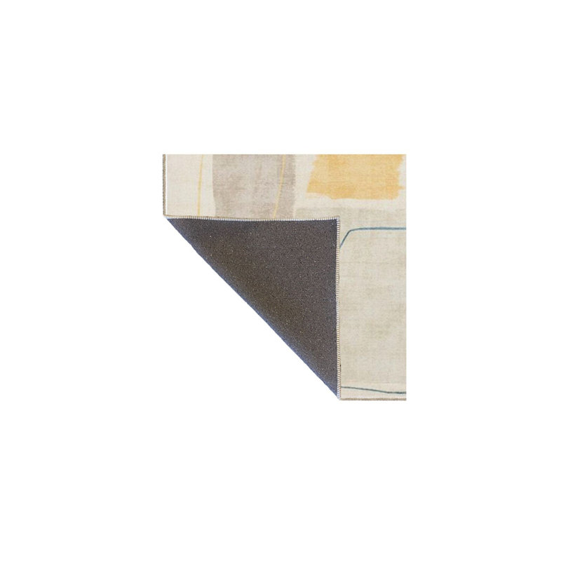 Tapis crème lavable à la machine, Tapis de couloir 3 pi 3 po x 6 pi 7 po inclus