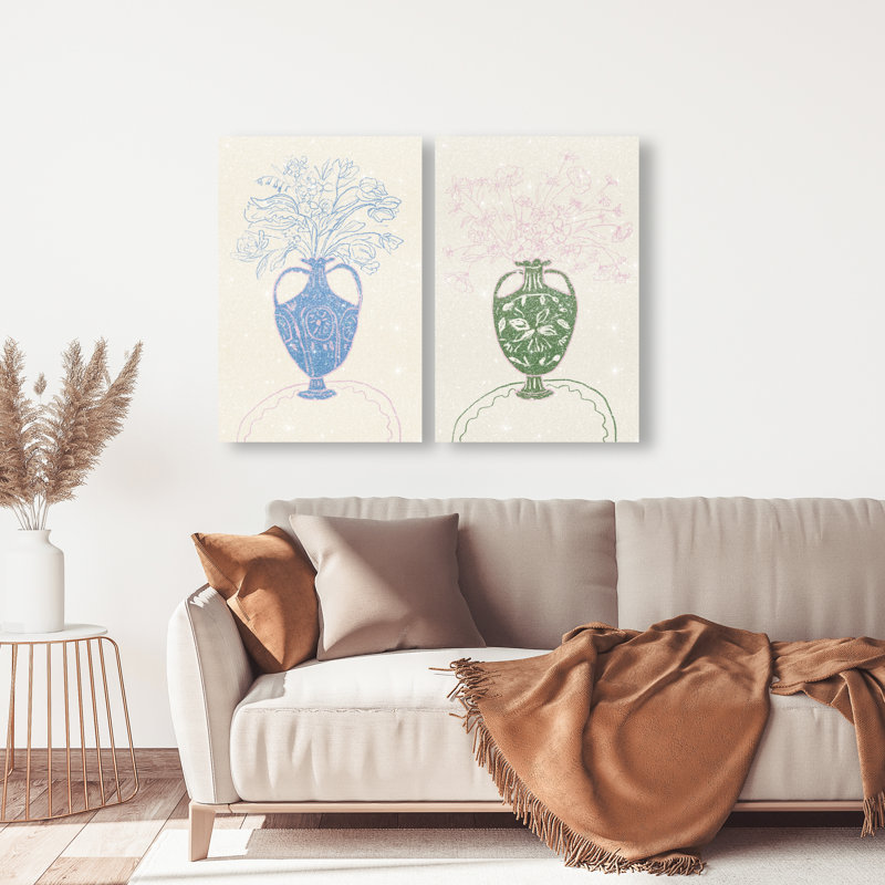 Flower Sutdio Set Set by Oliver Gal, 30" H x 20" W, Gallery Wrapped