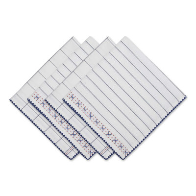 Cristiana Cotton Checkered Square Napkin