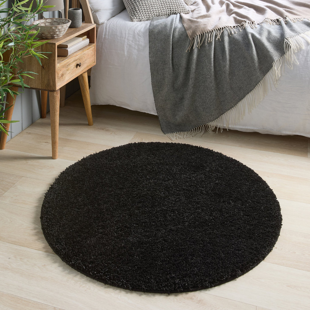 Solid Colour Machine Tufted Area Rug