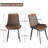 Dining Chairs Faux Leather for Kitchen Dining Room, Comfortable Mid Century Modern Chair with Metal Legs, Upholstered Side Chair for Livingroom-968941177-1001225534