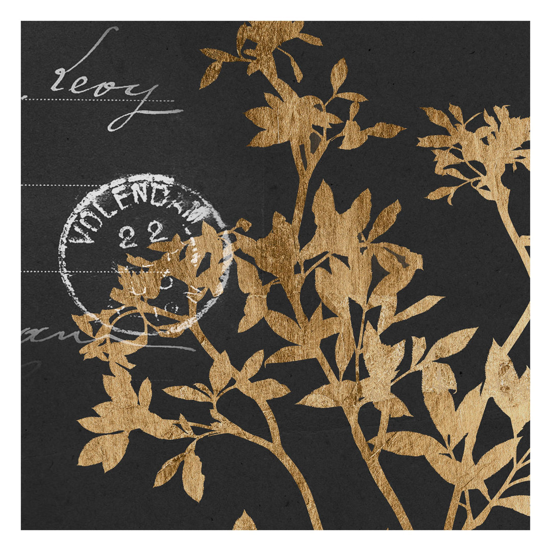 Golden Leaves on Mocha II 2.4m x 2.4m Textured Matt Peel & Stick Wall Mural