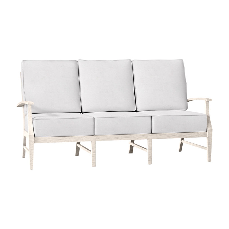 Canapé Croquet en aluminium - Craie, Welt + Standard Fill, Lin neige, Craie