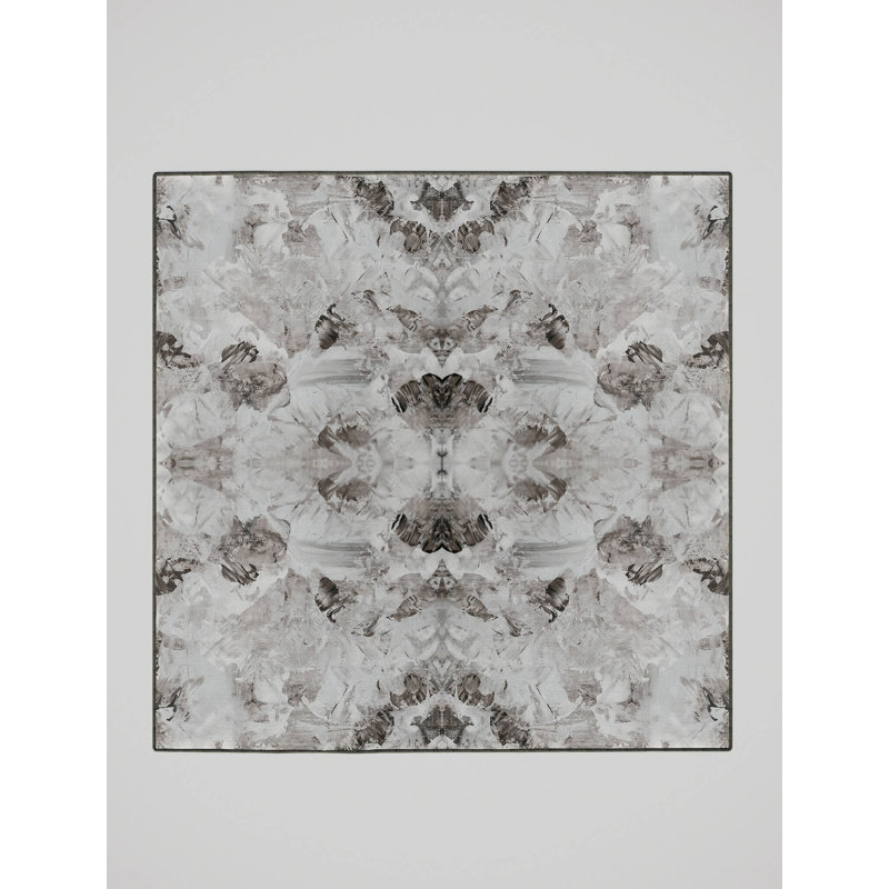 Derriona Washable Abstract Indoor Rug, Square 7'