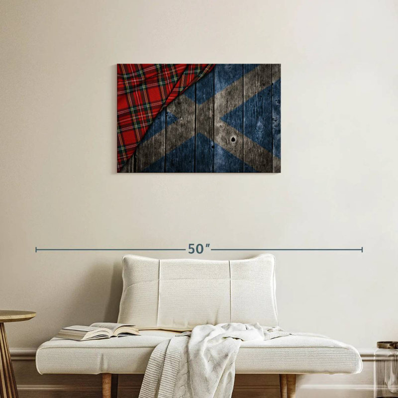 Kilt de Borges et drapeau écossais