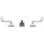 Triton Bowe 0.5 GPM Widespread Bathroom Sink Faucet with Laminar Flow and Wristblade Handles, Drain Not Included