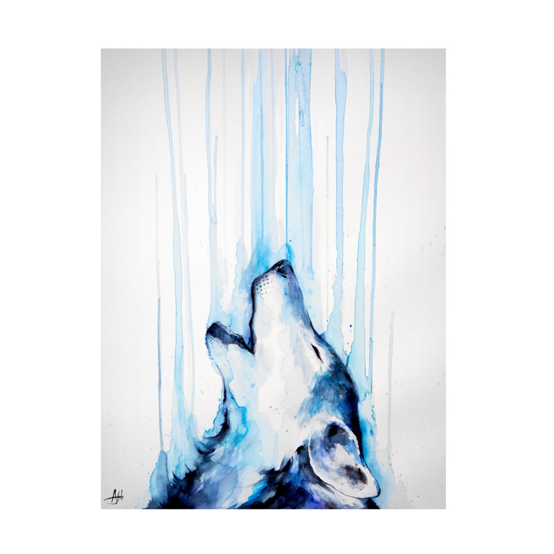 Marc Allante Howl Canvas Art, 24" H x 18" W
