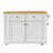 Rolling Kitchen Island with Drop Leaf Power Outlet and Storage Racks-1209635892