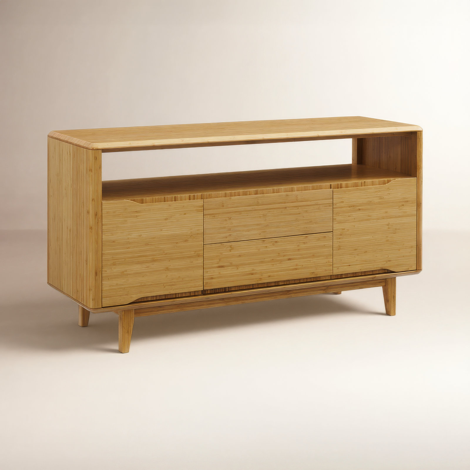Lacey 54" Solid Wood TV Stand, Caramelized