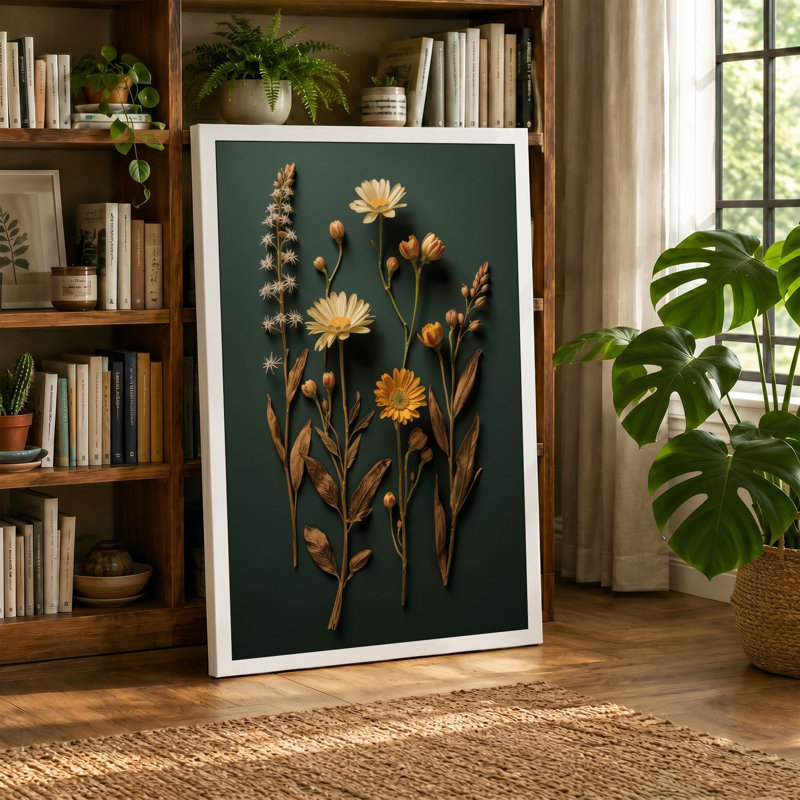 Dried Study Botanical - Wrapped Canvas, 30x20 - 76.2 x 50.8 cm, White Border