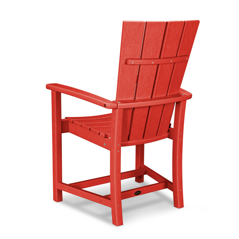 POLYWOOD Quattro Adirondack Dining Chair, Sunset Red