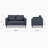 Jordy 54.5'' Faux Leather Loveseat-295316590