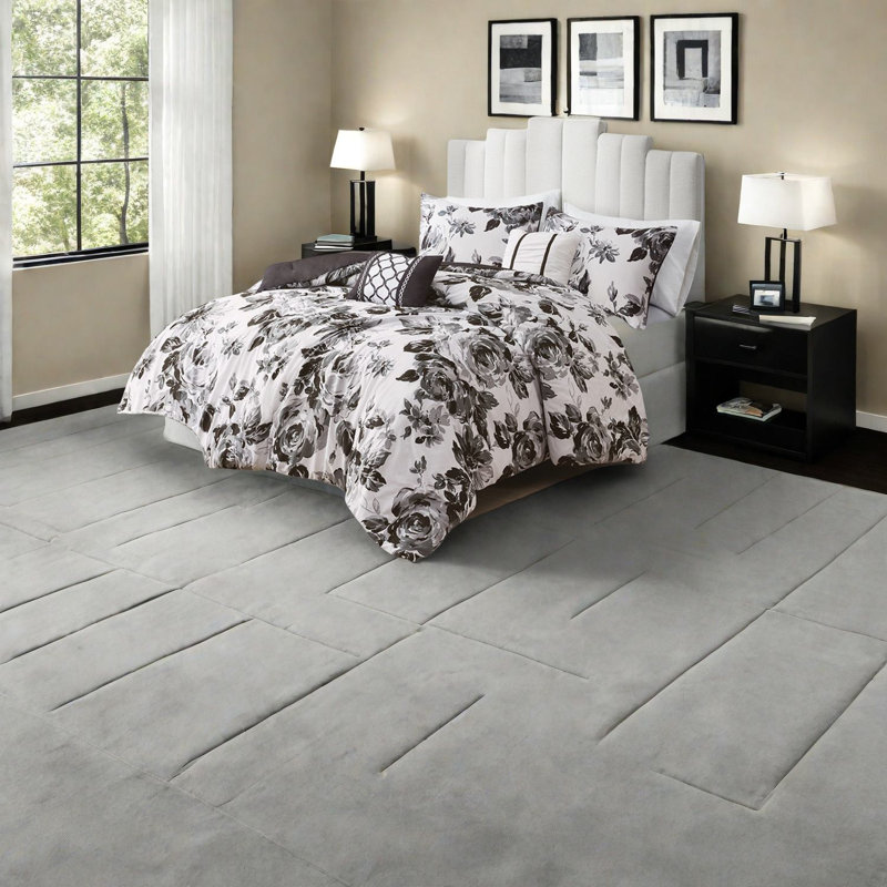 Ensembles de literie à motif floral ultra doux, polyester, chambre à coucher moderne et élégante