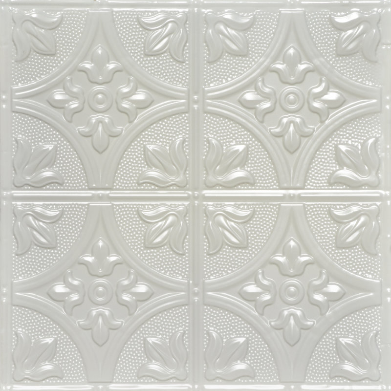 Tuile de plafond en fer-blanc 2 pi x 2 pi Tiptoe, Coquille d'œuf