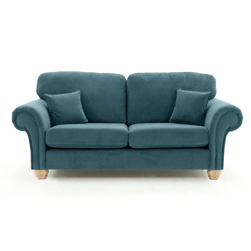Foreston 2 Seater Velvet Sofa, Petrol