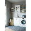 Armoire murale de salle de bain à double porte l 24 po Avington avec casiers, tablette réglable et compartiments ouverts Avington-528135936