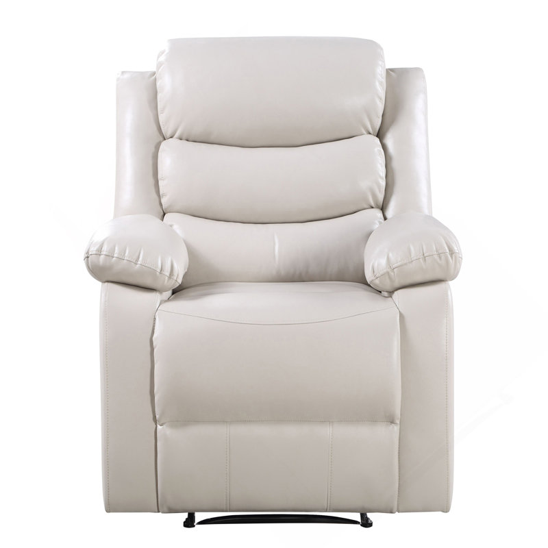 Power Recliner With Pillow Top Arms, Beige