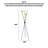Elegant Crossed Pole Floor Lamp With Spherical Light Shades