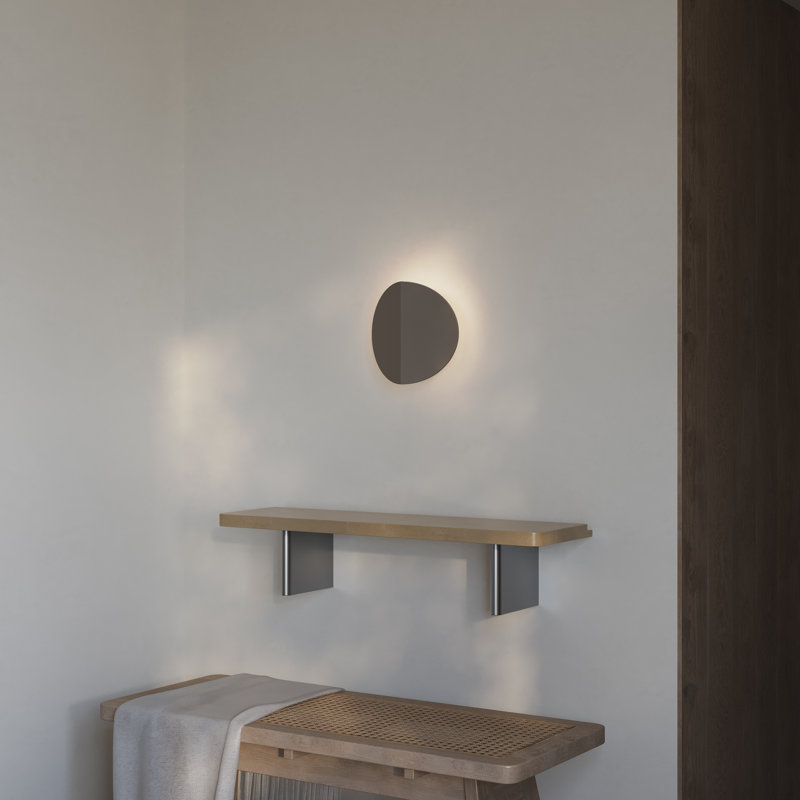 Lune Wall Sconce, Walnut