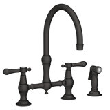 Chesterfield Kitchen Bridge Faucet with Side Spray