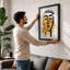 Golden Repose Modern - Framed Print-1391246211-1391246208