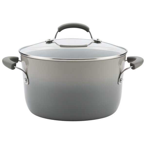 LovoIn lovoin nonstick stock pot 7 qt soup pasta pot with lid, 7-quart  multi stockpot oven safe cooking pot for stew, sauce & reheat