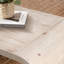 Table basse Farmhouse Vintage Crafts, design Art déco incurvé, facile à assembler, l 48 po x P 24 po x 18 po-1170031959