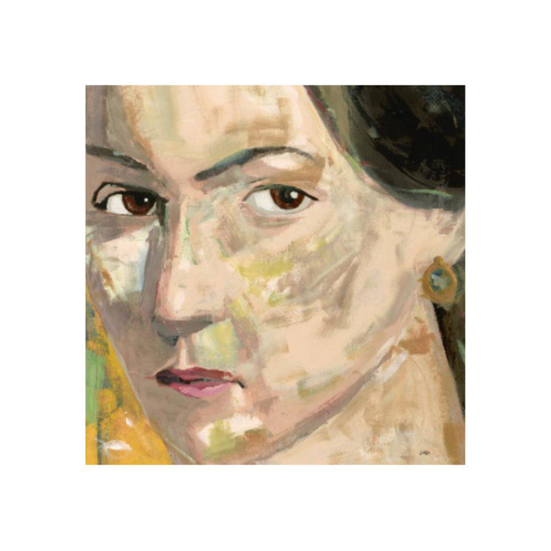 Papier sourire - impression par Edmunds, H 24 po x l 24 po x 1,5 po, Image au pinceau gel