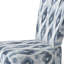 Chaise d'appoint moderne - chaise d'appoint grise et blanche Ikat-1273435801