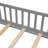Finka Kids Floor Platforms Bed With Fence and Door-42099787-42099786