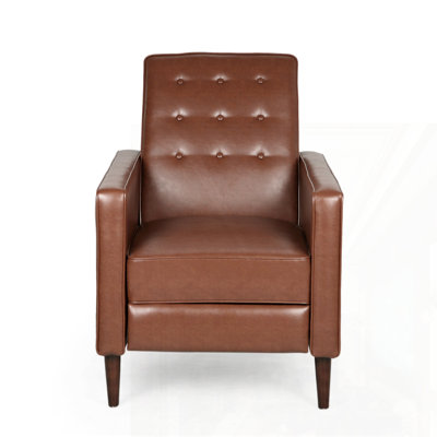 Mid-Century Modern Recliner Pushback chair