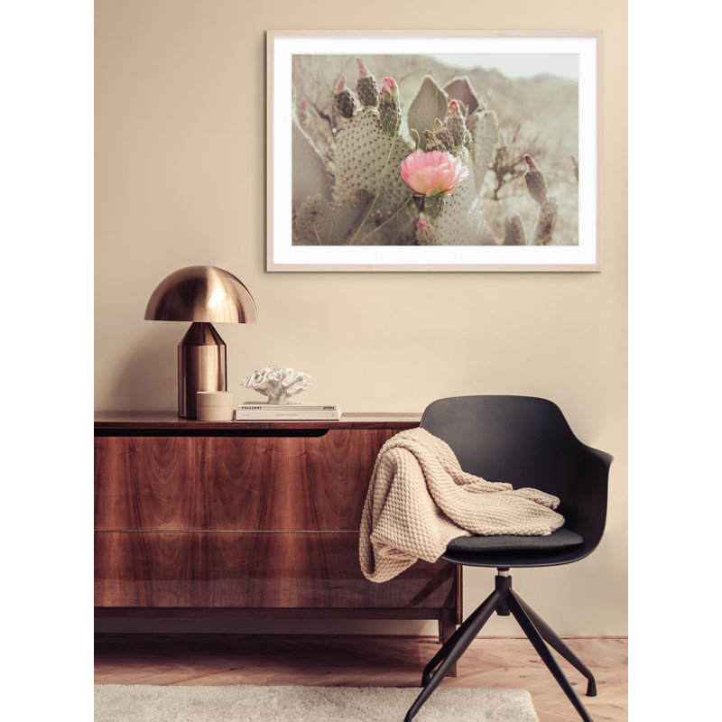 Cactus Blossom, 29" H x 40" W, Black