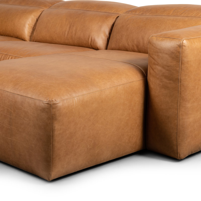 Radley Chaise Sectional, Right Hand Facing, Sonoma Butterscotch Top Grain Leather
