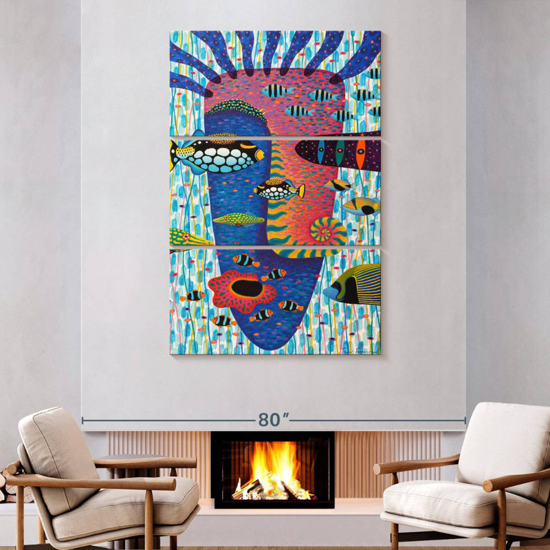 Avery Fish Face, 74" H x 48" W