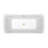 70" Streamline Freestanding Soaking Acrylic Bathtub With Drain and Bamboo Tray-62783351