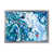 Toile argentée avec cadre d'angle fermé