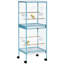 Cage à oiseaux spacieuse et polyvalente pour petits oiseaux avec plusieurs portes et un entretien facile