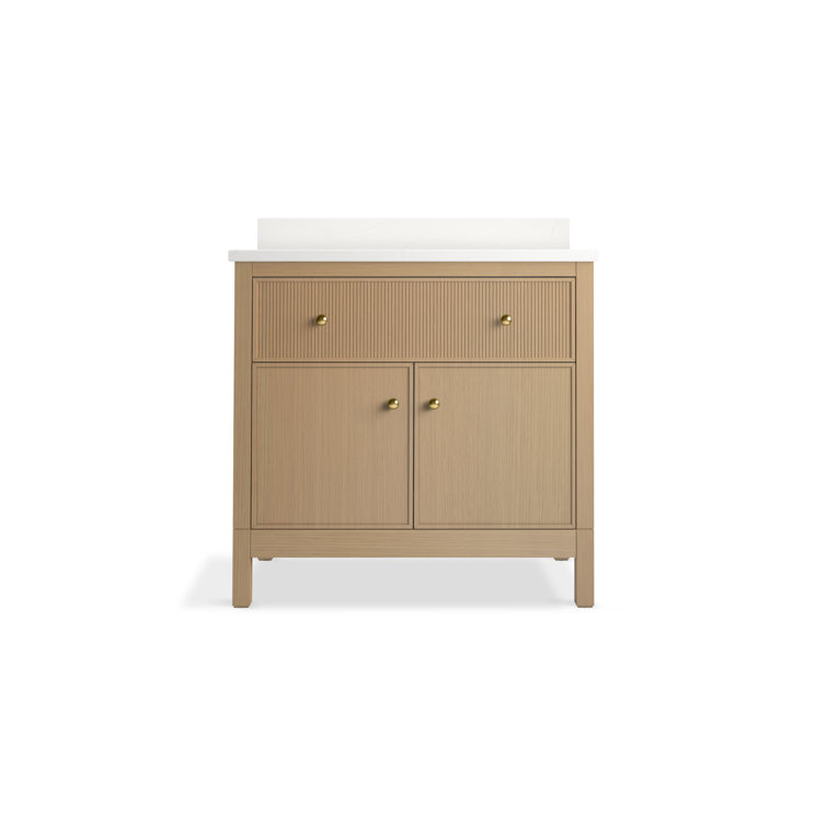 Malin By Studio McGee 36 in. Bathroom Vanity Cabinet With Sink And Quartz Top