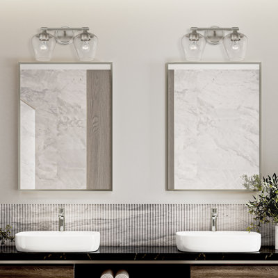 Éclairage de salle de bain à intensité variable 2 lumières Zeidan