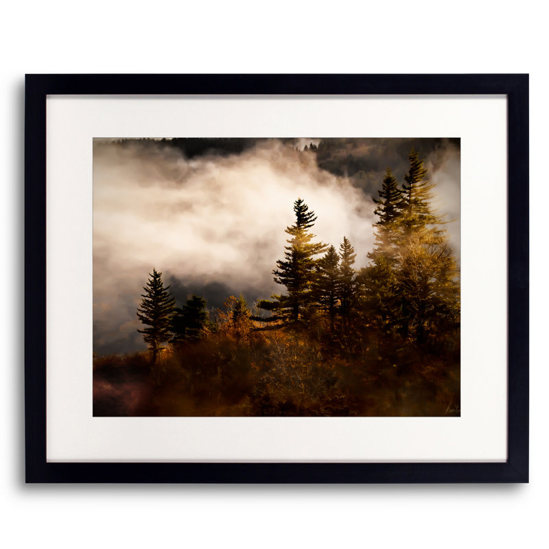 Sun Breaking Through Print by Tom Kostes, Black Framed Paper, 17.25" H x 21.25" W