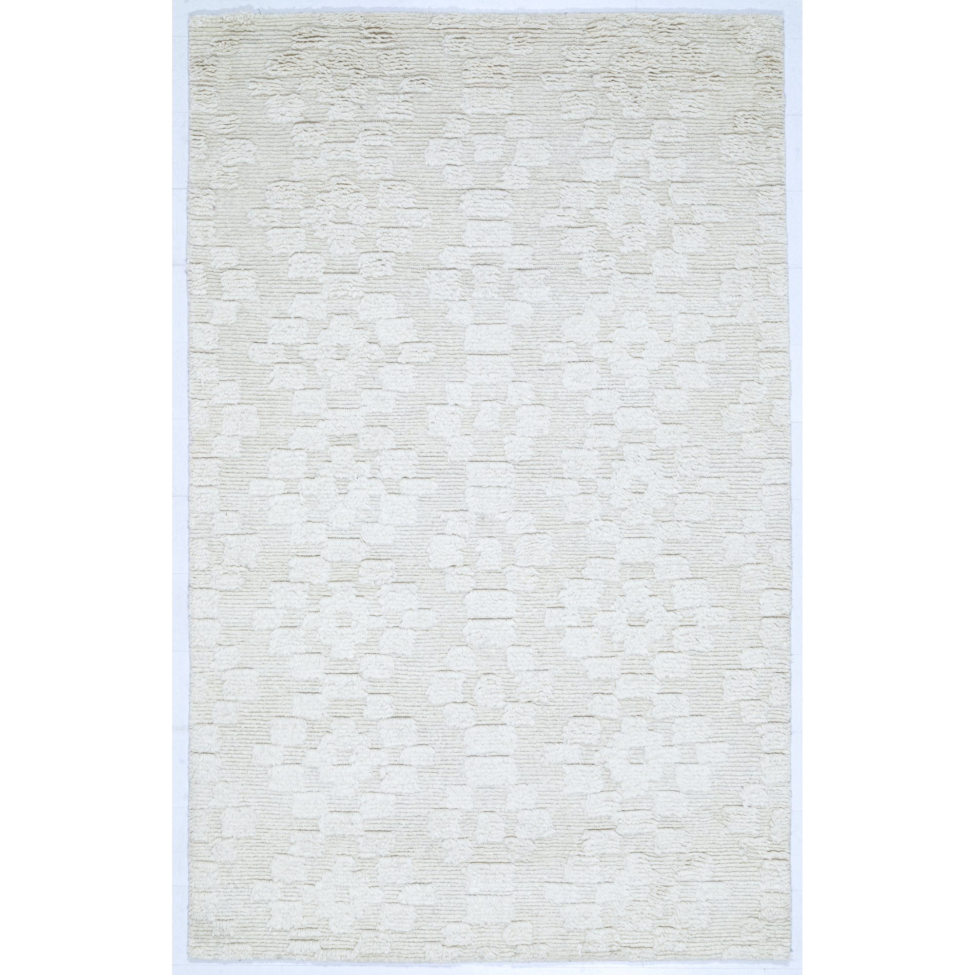 Samari Hand Tufted Ivory/Off White Rug, Runner 2'6" x 8'