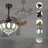 36'' Crystal Ceiling Fan Light with Remote Control