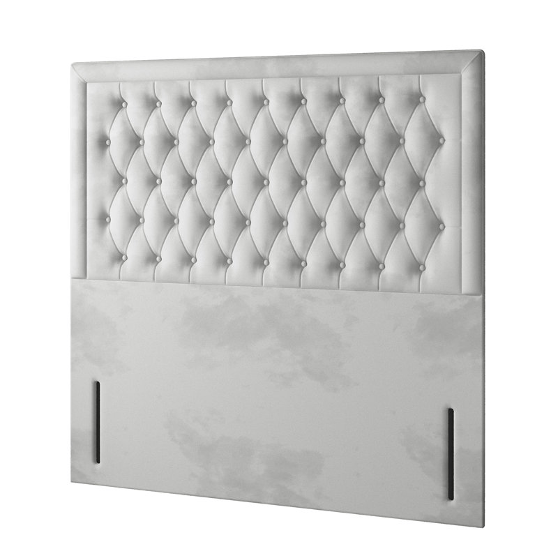 Scarborough Upholstered Headboard, Double (4'6), Silver