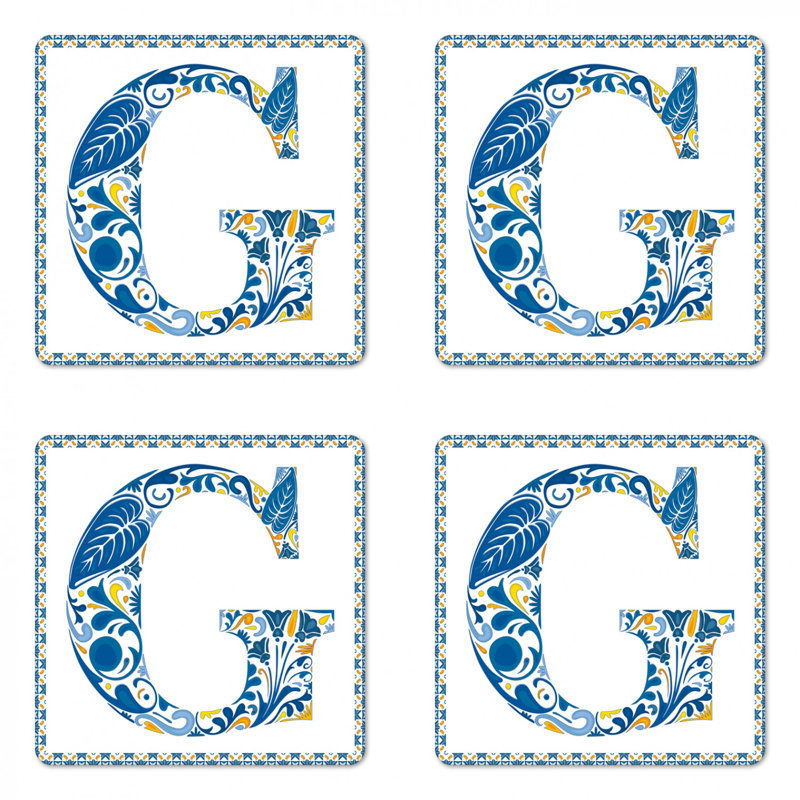 Lettre g sous-verre
