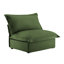 Fauteuil sans accoudoirs en chenille vert-129098682
