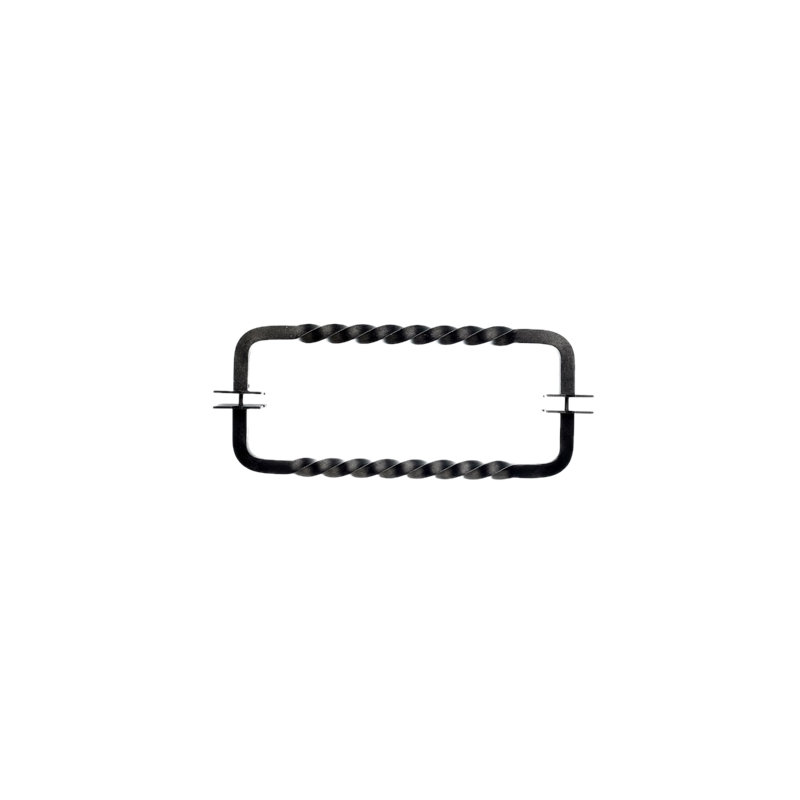 Twist 8" Center to Center Appliance pull, Patina Black, 18" Center to Center